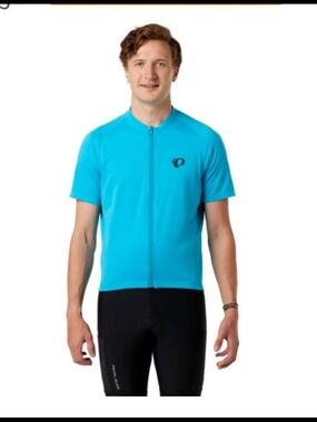 Pearl Izumi Men’s Short Sleeve Cycling Jersey - Bright Turquoise
